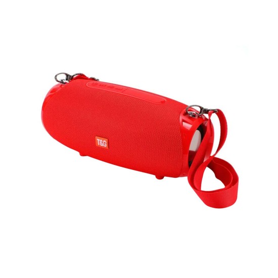 COLUNA SEM FIO T&G TG-534/TG534 FM/AUX/USB/CARTÃO DE MEMÓRIA VERMELHO
